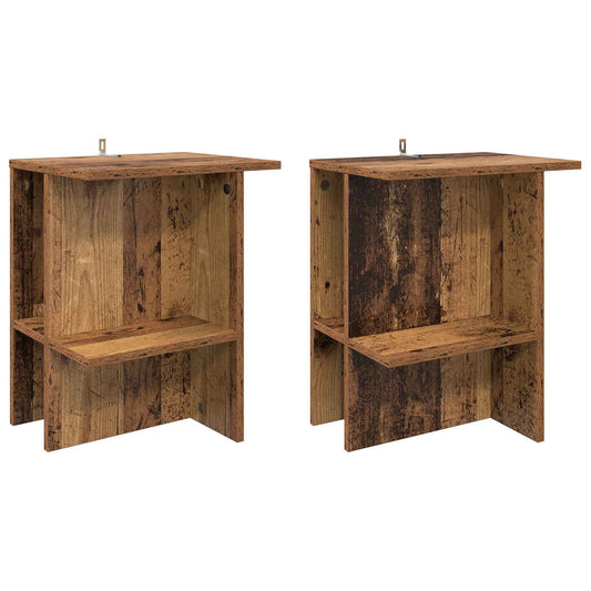 Konferenční Stolek 2 Pcs Staré Dřevo 40 X 30 X 49 Cm