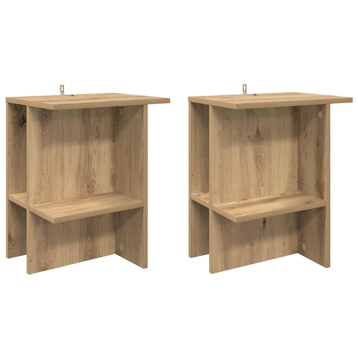 Konferenční Stolek 2 Pcs Dub Artisan 40 X 30 X 49 Cm