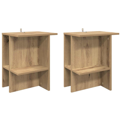 Konferenční Stolek 2 Pcs Dub Artisan 40 X 30 X 49 Cm