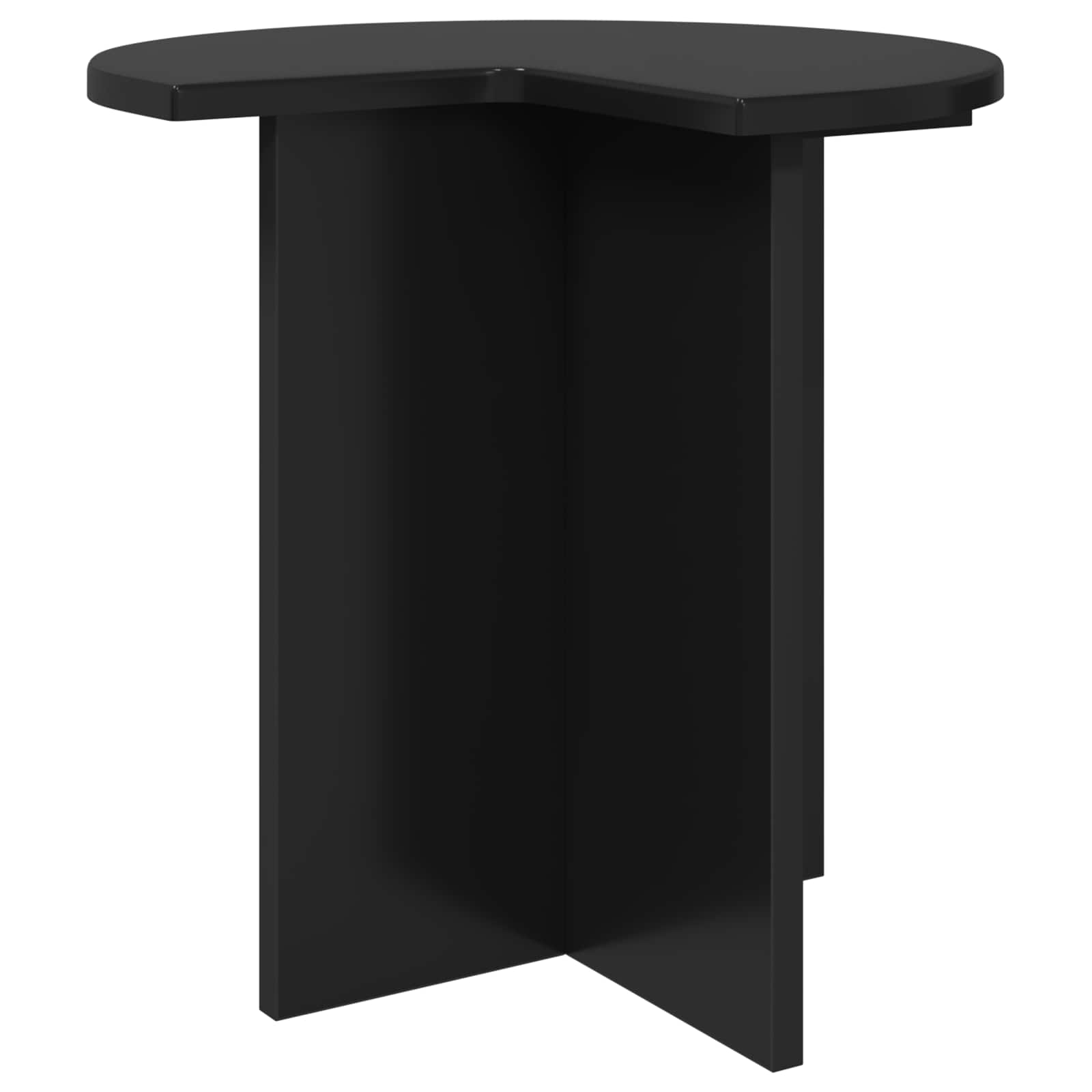 Boční Stůl 2 Pcs Černý Dub Ø 39 X 38 Cm Kompozitní Dřevo