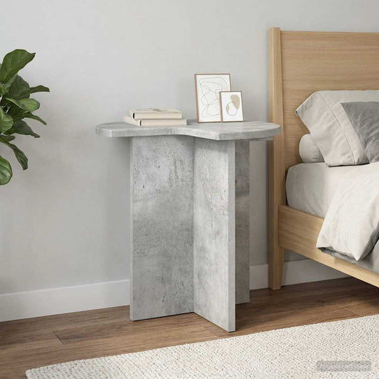 Boční Stůl 2 Pcs Betonově Šedá Ø 39 X 38 Cm Kompozitní Dřevo