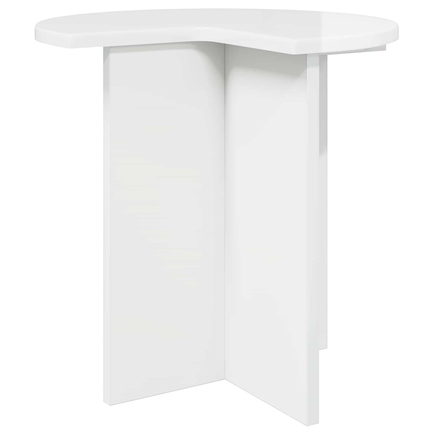Boční Stůl S Úložištěm 2 Pcs Bílá S Vysokým Leskem Ø 39 X 38 Cm