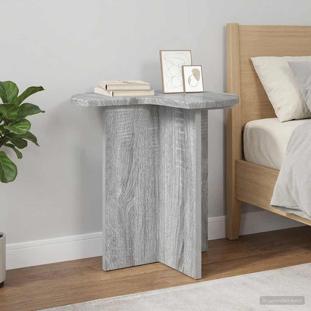 Boční Stůl 2 Pcs Šedá Sonoma Ø 39 X 38 Cm Kompozitní Dřevo
