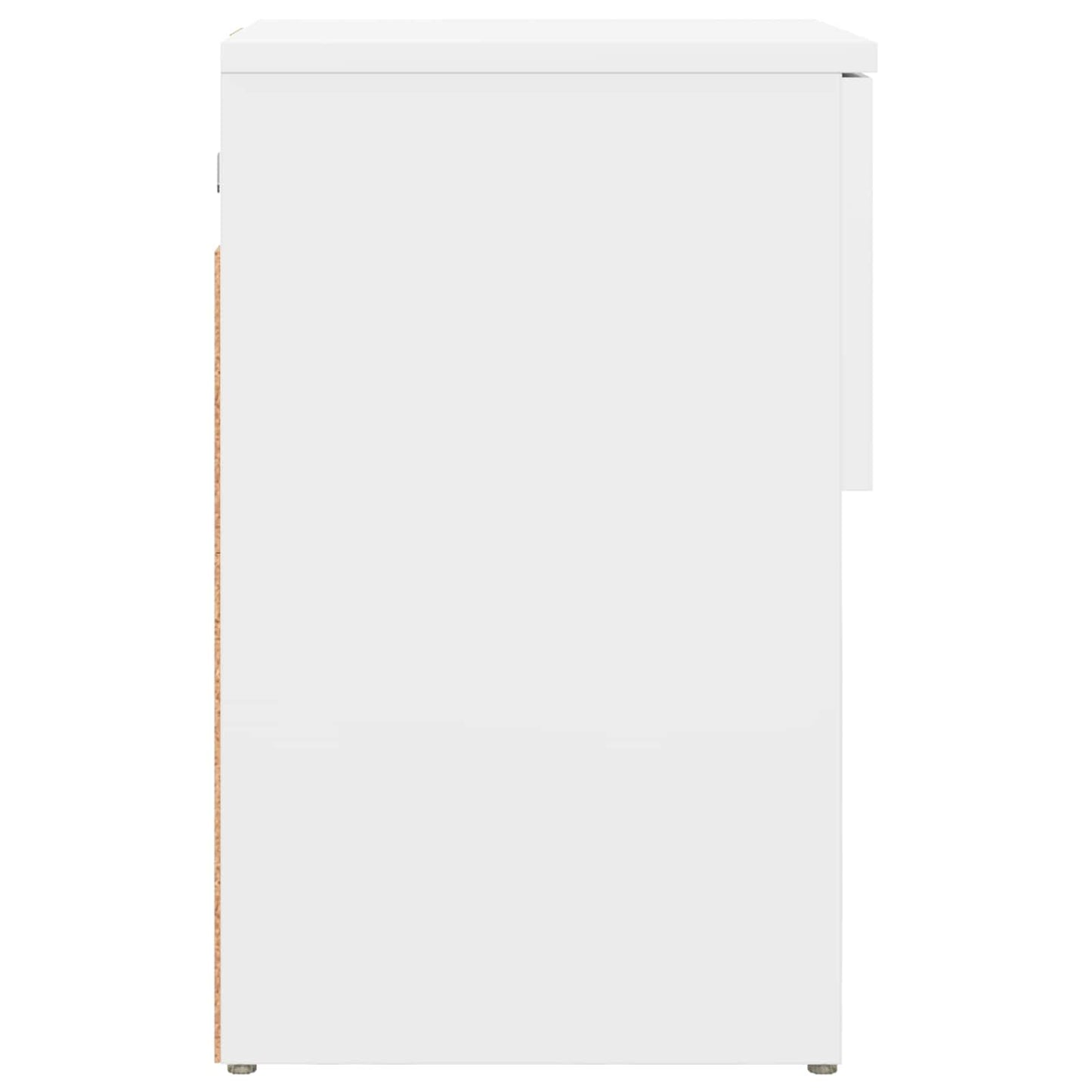 Zásuvka Pod Postel Bílá 29 X 31,5 X 49 Cm Kompozitní Dřevo