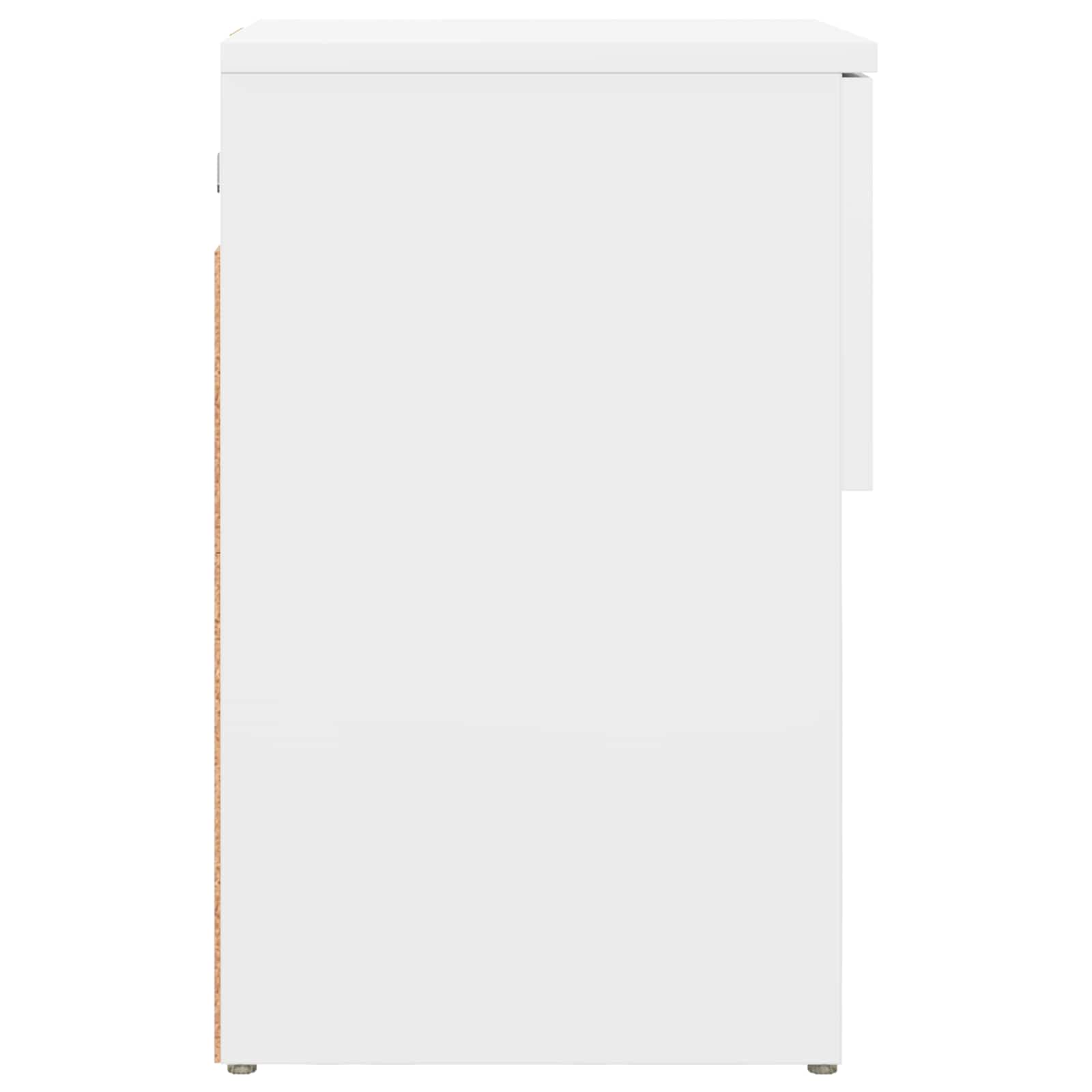 Zásuvka Pod Postel Bílá 29 X 31,5 X 49 Cm Kompozitní Dřevo