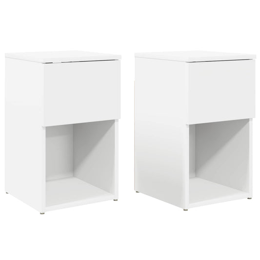 Zásuvka Pod Postel 2 Pcs Bílá 29 X 31,5 X 49 Cm