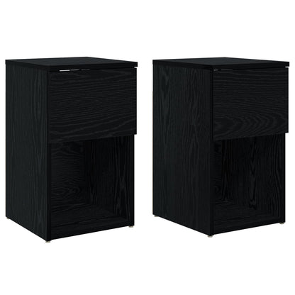 Zásuvka Pod Postel 2 Pcs Černý Dub 29 X 31,5 X 49 Cm