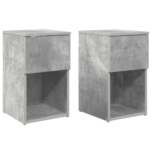 Zásuvka Pod Postel 2 Pcs Betonově Šedá 29 X 31,5 X 49 Cm