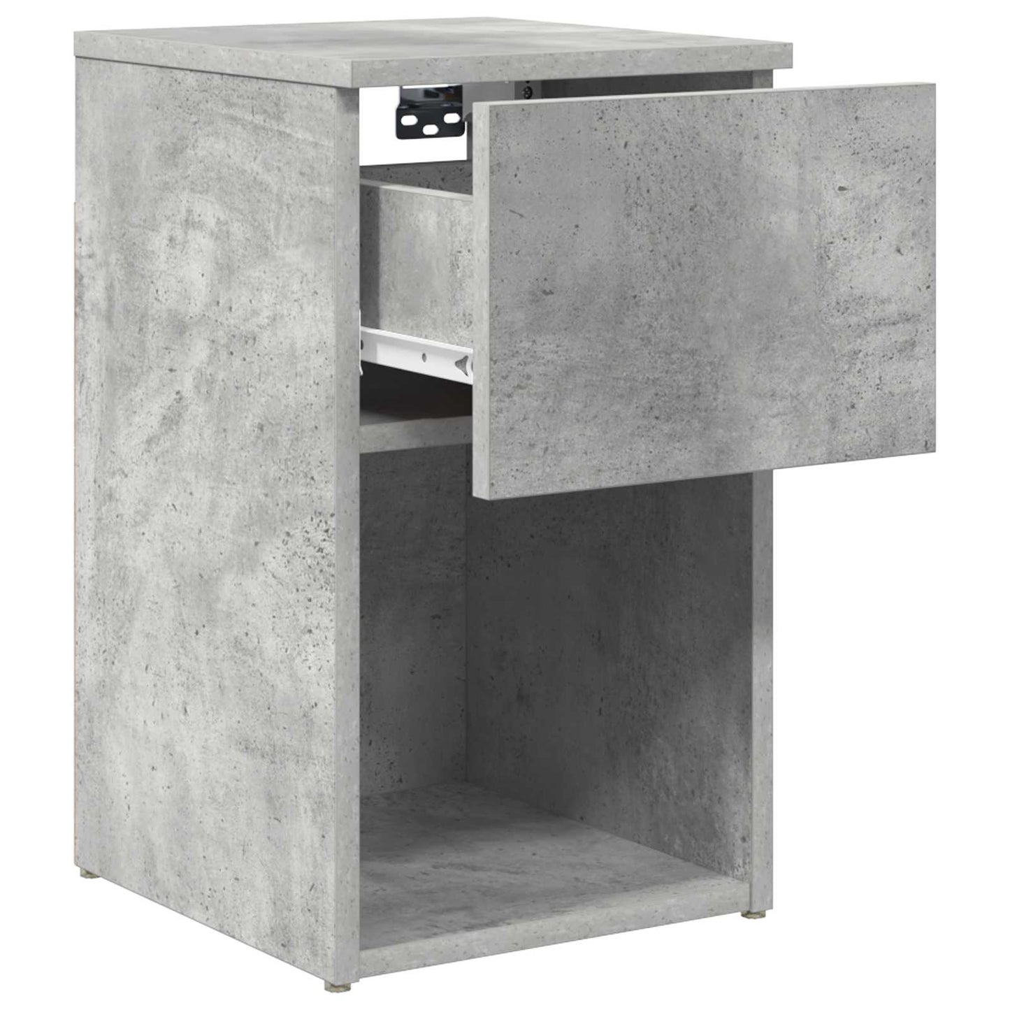 Zásuvka Pod Postel 2 Pcs Betonově Šedá 29 X 31,5 X 49 Cm