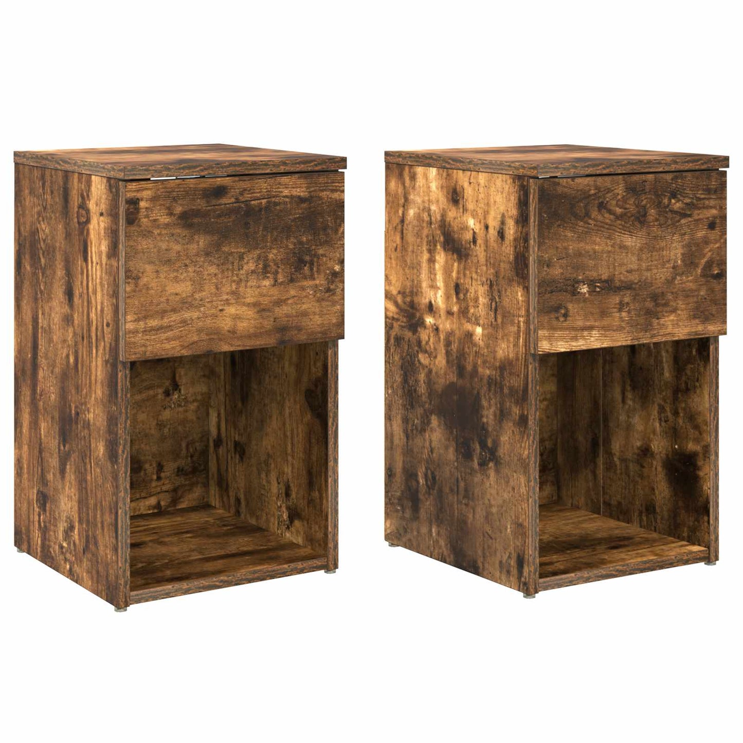 Zásuvka Pod Postel 2 Pcs Kouřový Dub 29 X 31,5 X 49 Cm