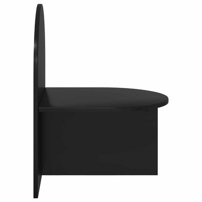 Noční Stolek 2 Pcs Černý Dub 48 X 49 X 65 Cm Dřevěný Materiál