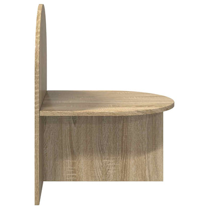 Noční Stolek 2 Pcs Dub Sonoma 48 X 49 X 65 Cm Dřevěný Materiál