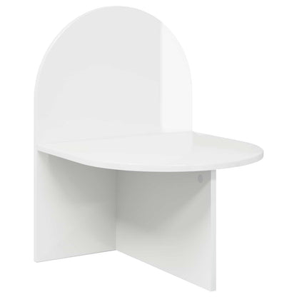 Noční Stolek 2 Pcs Bílá S Vysokým Leskem 48 X 49 X 65 Cm