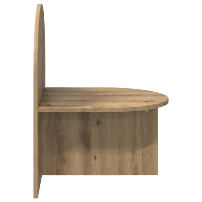 Noční Stolek Dub Artisan 48 X 49 X 65 Cm Dřevěný Materiál