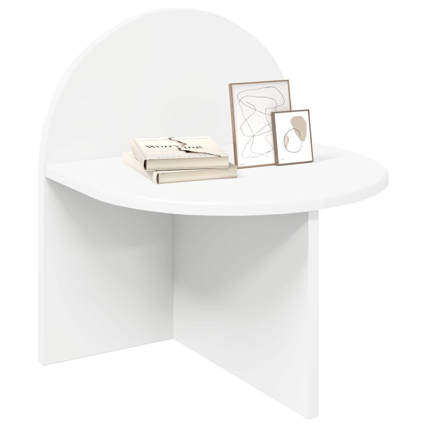 Noční Stolek 2 Pcs Bílá 40 X 35,5 X 45,5 Cm Dřevěný Materiál
