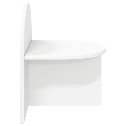 Noční Stolek 2 Pcs Bílá 40 X 35,5 X 45,5 Cm Dřevěný Materiál