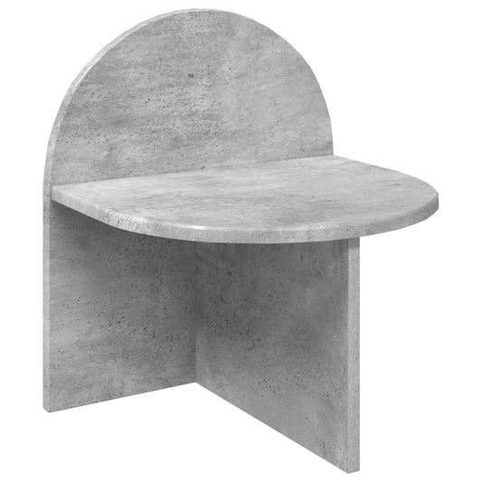 Noční Stolek Betonově Šedá 40 X 35,5 X 45,5 Cm Dřevěný Materiál