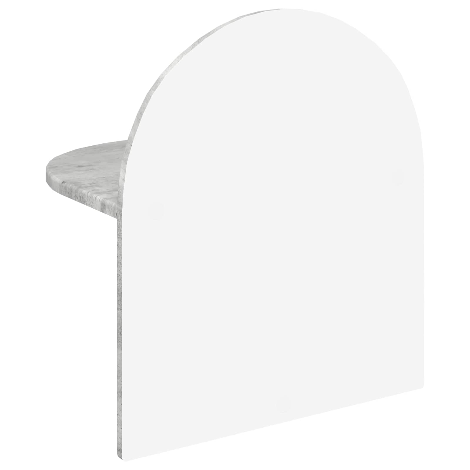 Noční Stolek Betonově Šedá 40 X 35,5 X 45,5 Cm Dřevěný Materiál