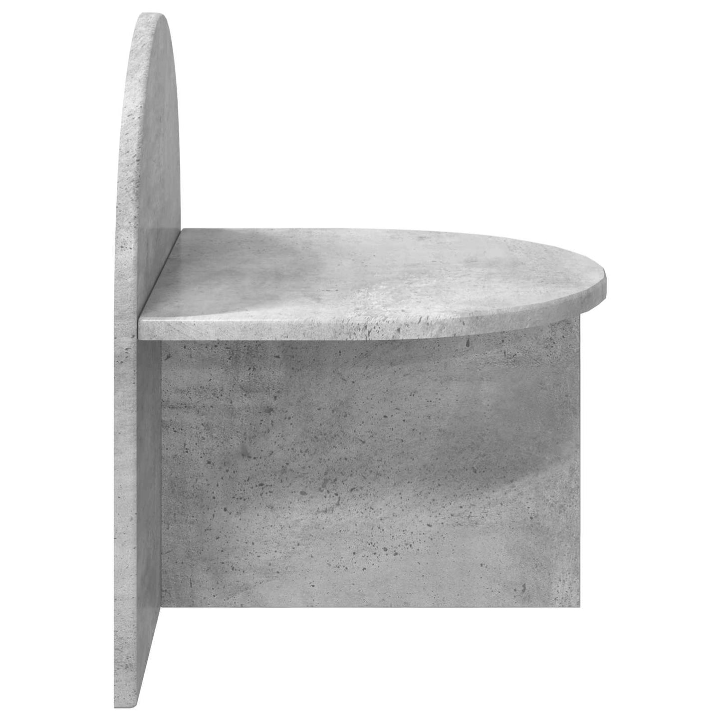 Noční Stolek Betonově Šedá 40 X 35,5 X 45,5 Cm Dřevěný Materiál