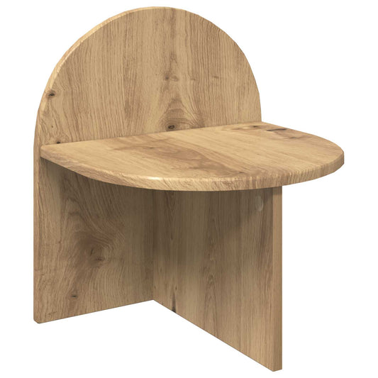Noční Stolek Dub Artisan 40 X 35,5 X 45,5 Cm Dřevěný Materiál