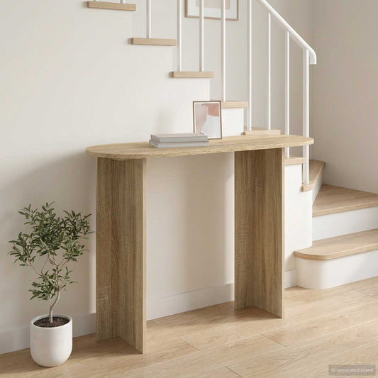 Konzolový Stolek Dub Sonoma 100 X 39,5 X 75 Cm Kompozitní Dřevo