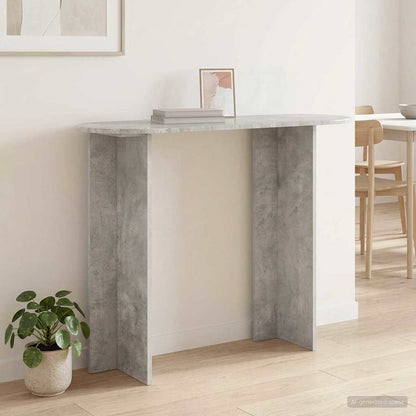Konzolový Stolek S Úložištěm Betonově Šedá 100 X 39,5 X 75 Cm