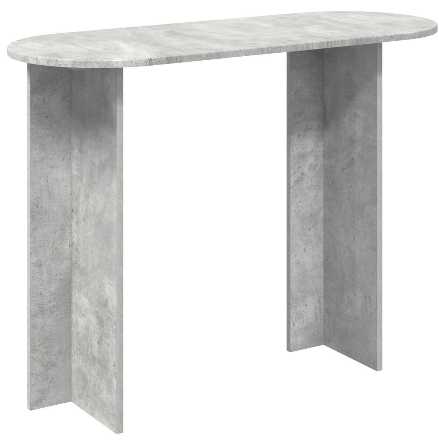 Konzolový Stolek S Úložištěm Betonově Šedá 100 X 39,5 X 75 Cm