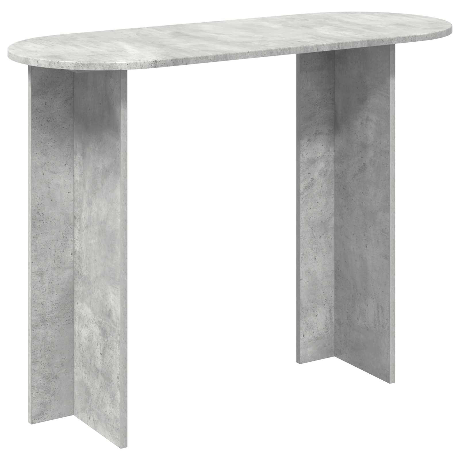 Konzolový Stolek S Úložištěm Betonově Šedá 100 X 39,5 X 75 Cm