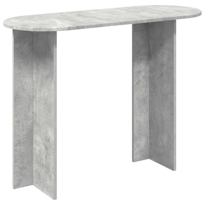 Konzolový Stolek S Úložištěm Betonově Šedá 100 X 39,5 X 75 Cm