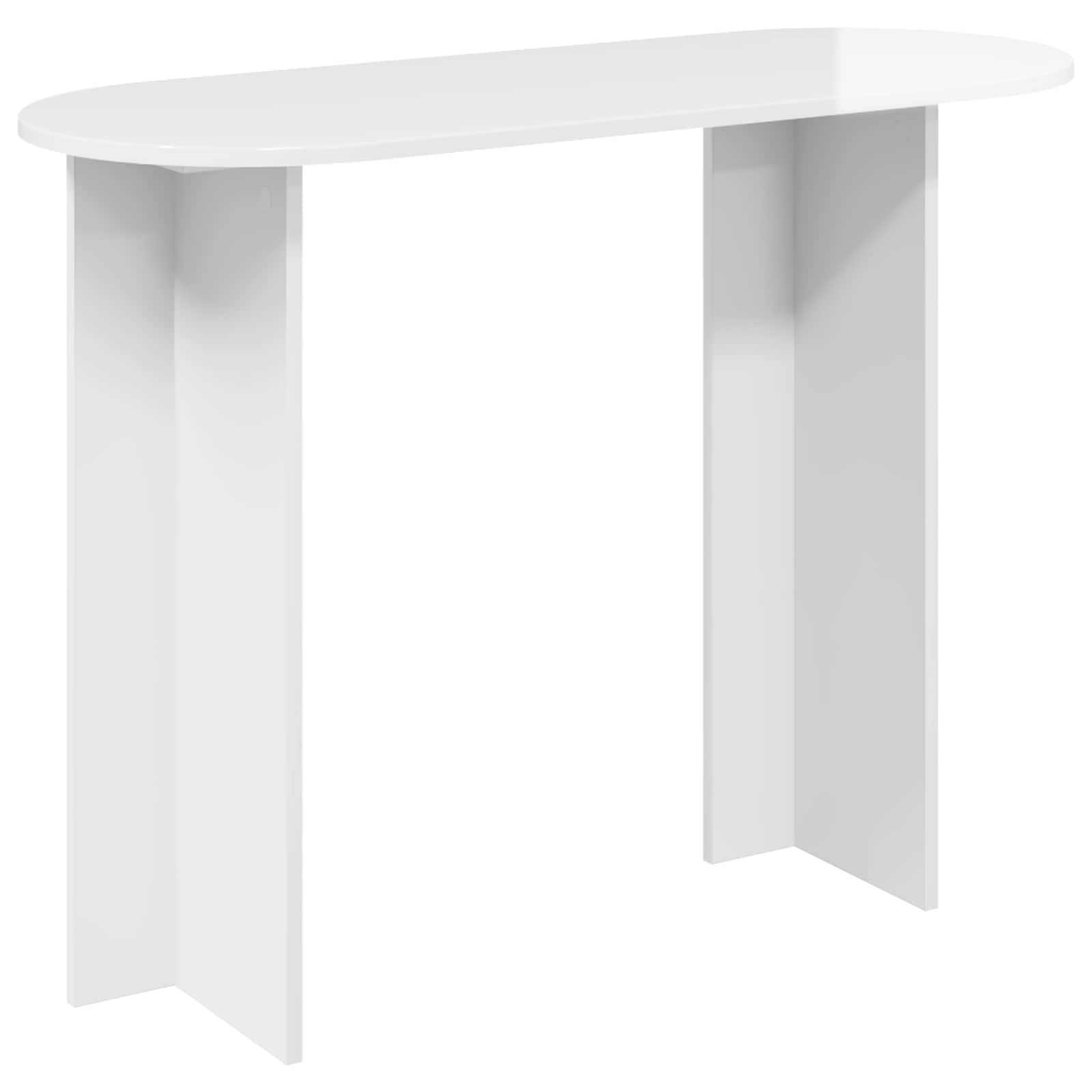 Konzolový Stolek Bílá S Vysokým Leskem 100 X 39,5 X 75 Cm