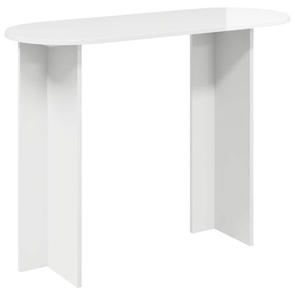 Konzolový Stolek Bílá S Vysokým Leskem 100 X 39,5 X 75 Cm