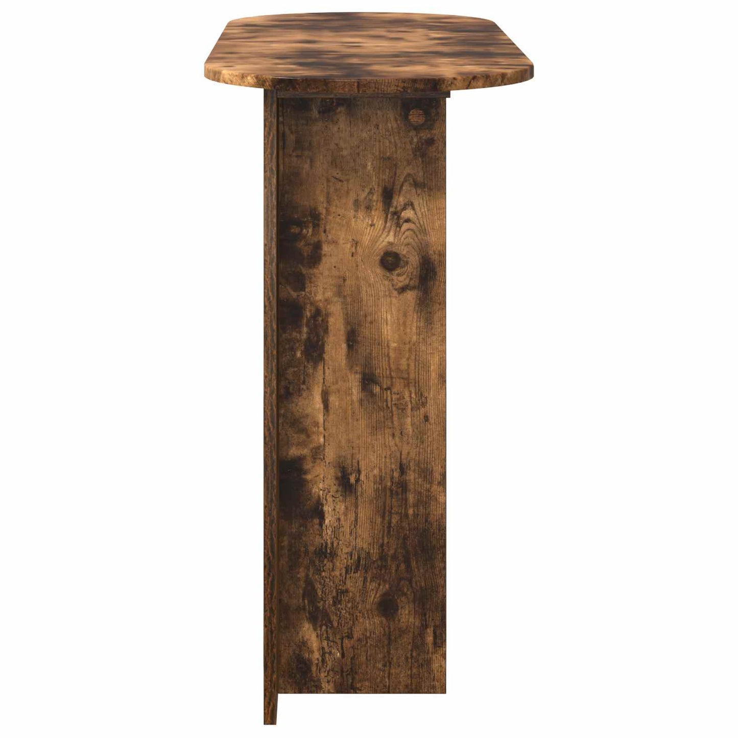 Konzolový Stolek S Úložištěm Kouřový Dub 100 X 39,5 X 75 Cm
