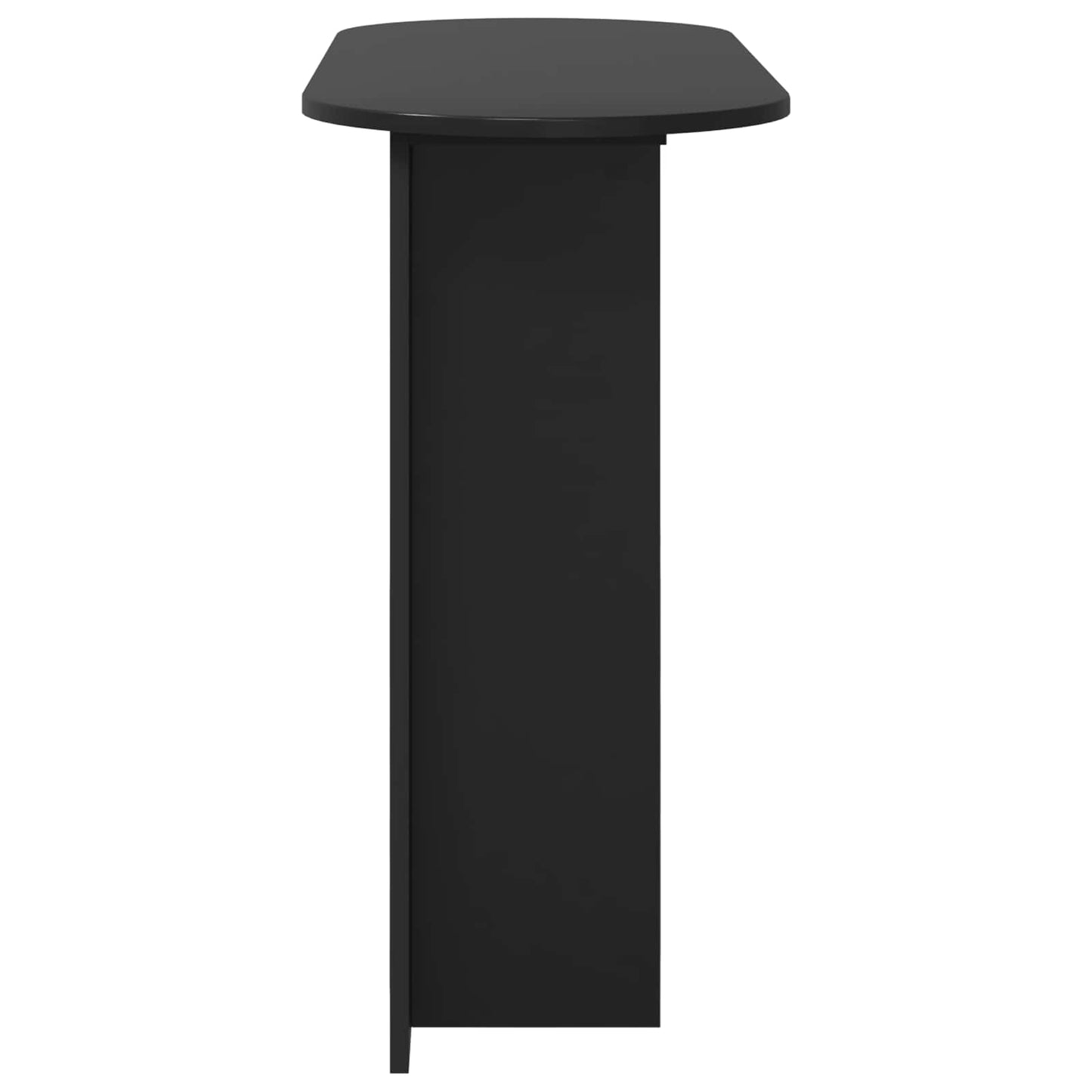 Konzolový Stolek Černý Dub 100 X 39,5 X 75 Cm Kompozitní Dřevo