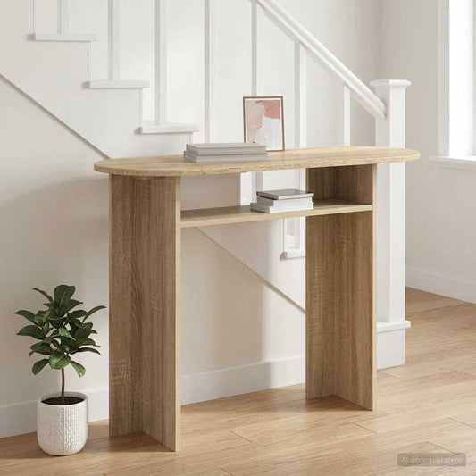 Konzolový Stolek Dub Sonoma 100 X 39,5 X 75 Cm Kompozitní Dřevo