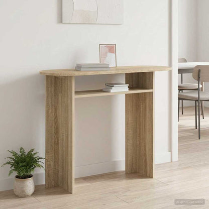 Konzolový Stolek Dub Sonoma 100 X 39,5 X 75 Cm Kompozitní Dřevo