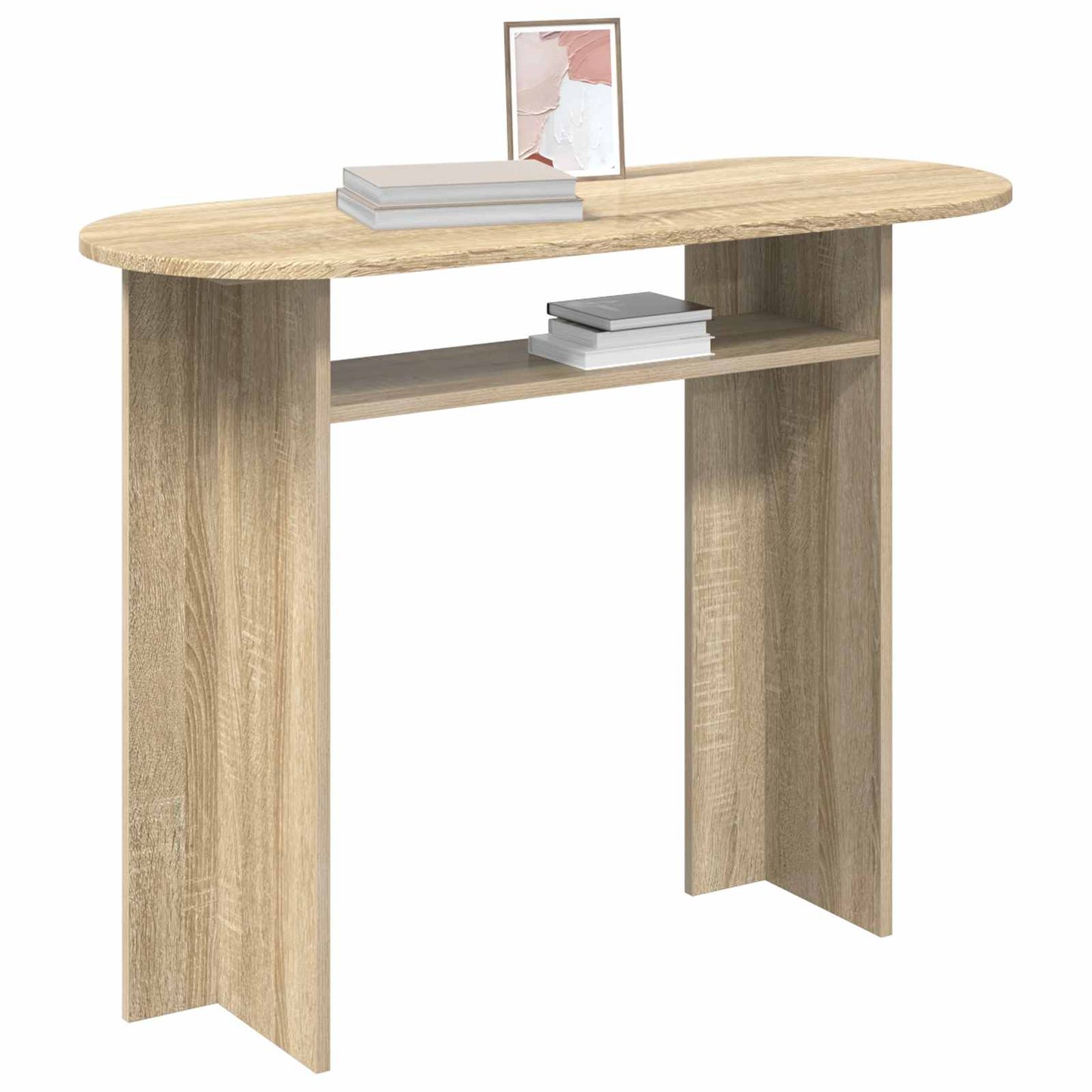 Konzolový Stolek Dub Sonoma 100 X 39,5 X 75 Cm Kompozitní Dřevo