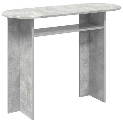 Konzolový Stolek S Úložištěm Betonově Šedá 100 X 39,5 X 75 Cm