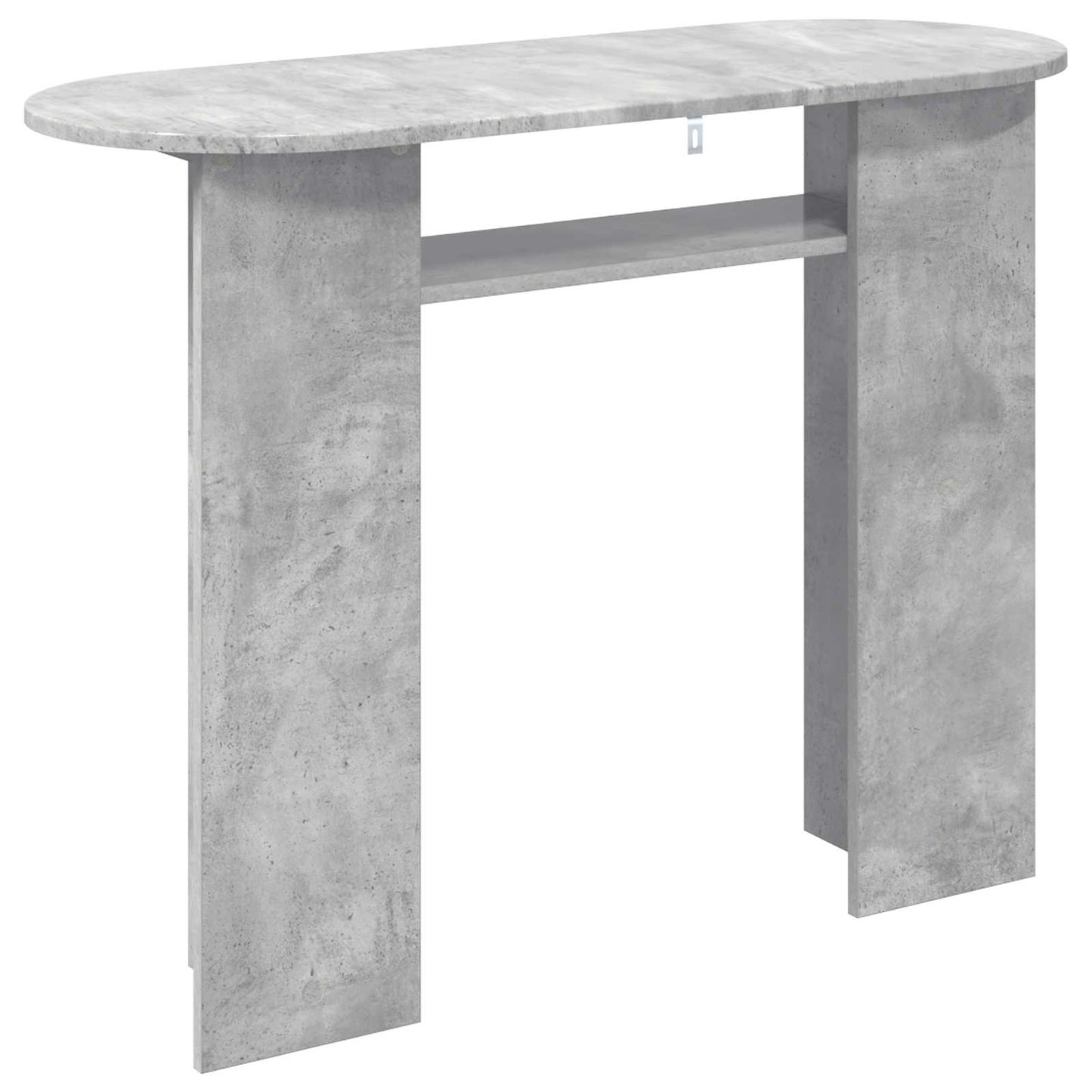 Konzolový Stolek S Úložištěm Betonově Šedá 100 X 39,5 X 75 Cm
