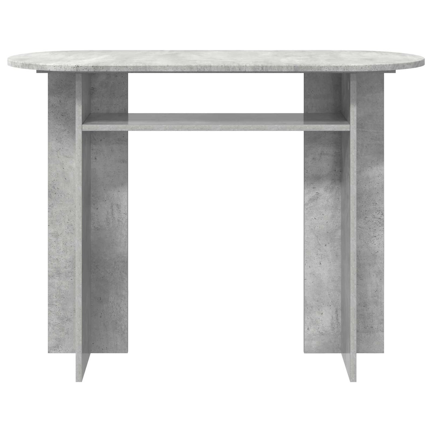 Konzolový Stolek S Úložištěm Betonově Šedá 100 X 39,5 X 75 Cm