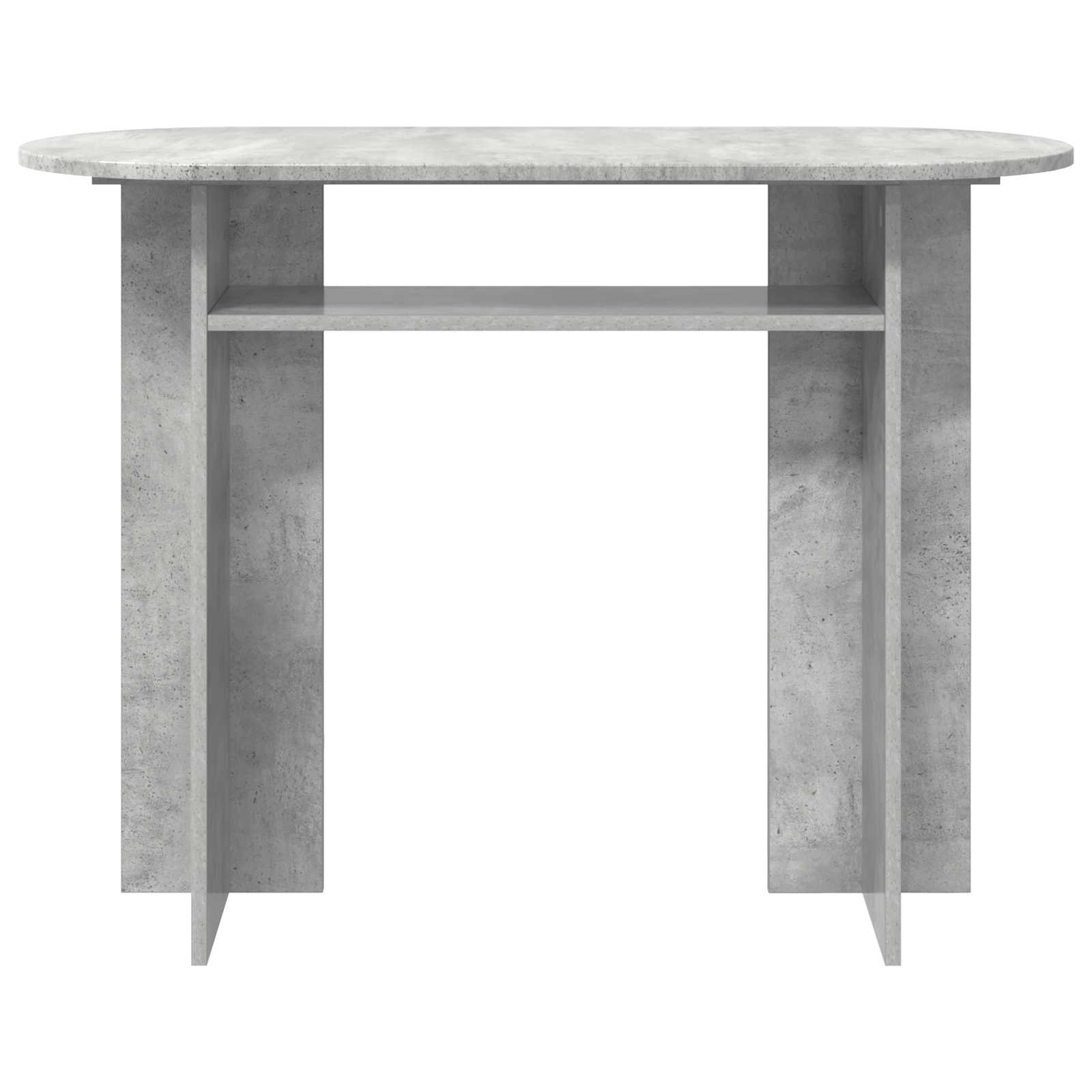Konzolový Stolek S Úložištěm Betonově Šedá 100 X 39,5 X 75 Cm