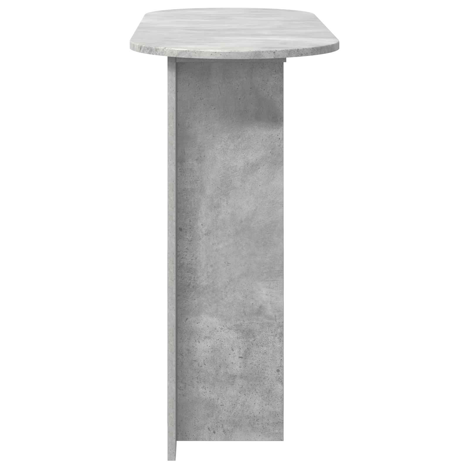 Konzolový Stolek S Úložištěm Betonově Šedá 100 X 39,5 X 75 Cm