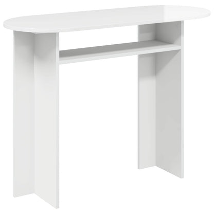 Konzolový Stolek Bílá S Vysokým Leskem 100 X 39,5 X 75 Cm