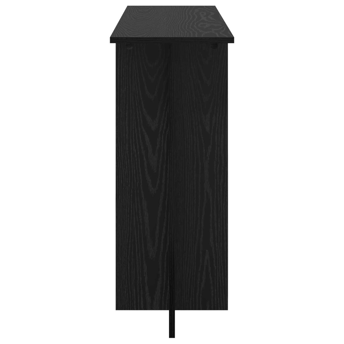 Konzolový Stolek Černý Dub 100 X 30 X 75 Cm Kompozitní Dřevo