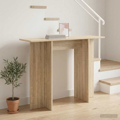 Konzolový Stolek Dub Sonoma 100 X 30 X 75 Cm Kompozitní Dřevo