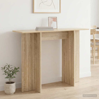 Konzolový Stolek Dub Sonoma 100 X 30 X 75 Cm Kompozitní Dřevo