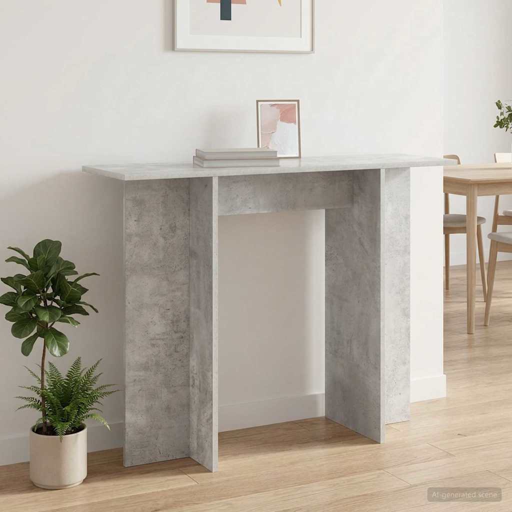 Konzolový Stolek Betonově Šedá 100 X 30 X 75 Cm