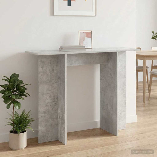 Konzolový Stolek Betonově Šedá 100 X 30 X 75 Cm