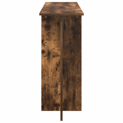Konzolový Stolek Uzený Dub 100 X 30 X 75 Cm Kompozitní Dřevo