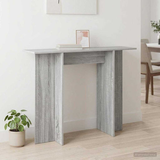 Konzolový Stolek Šedá Sonoma 100 X 30 X 75 Cm Kompozitní Dřevo
