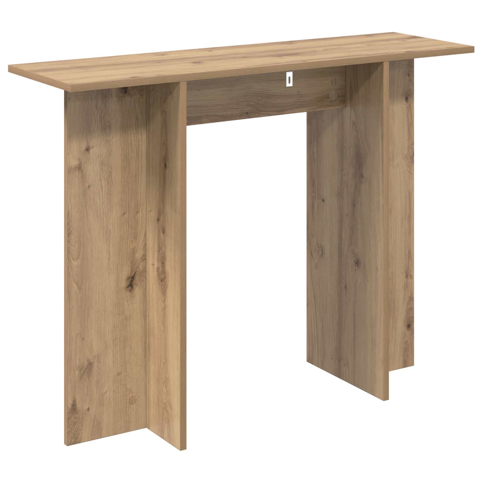 Konzolový Stolek Dub Artisan 100 X 30 X 75 Cm Kompozitní Dřevo